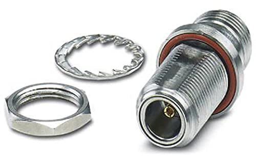 PHOENIX CONTACT RAD-ADP-N/F-N/F Antennenadapter für die Schaltschrankdurchführung, 0.3 GHz .. 6 GHz Frequenzbereich, IP65 Schutzart, 2 x N (female) Anschluss