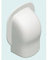 sortie murale - pour goulotte de climatisation - 90 x 60 mm - blanc - iboco 06824