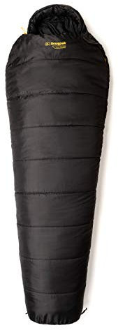 Snugpak 98140 Basecamp Sleeper Extreme Schlafsack Onyx Schwarz, Reißverschluss Links