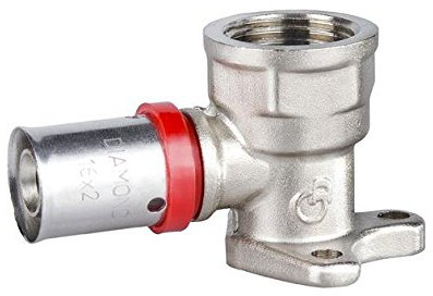 Pressfitting Wandwinkel 16x1/2 IG Bogen für Aluverbundrohr Mehrschichtverbundrohr Verbundrohr PEX