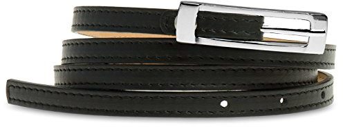 Caspar GU296 schmaler Damen Leder Taillengürtel