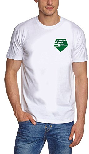 Coole Fun T-Shirts IPS Logo T-Shirt Kings of Queens T-Shirt, Weiss, Grösse: XL