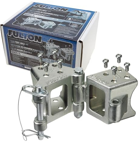 Fulton HDPB330101 Kit de charnière pliable à visser pour remorque 7,6 x 7,6 cm Capacité de poids 2,3 kg