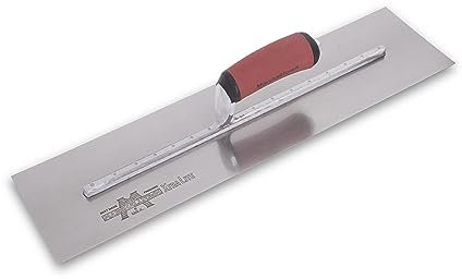 Marshalltown Cazzuola lisciante, manico curvo Durasoft, acciaio al carbonio, dimensioni: 610x127 mm