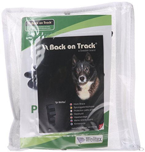 Back on Track Therapeutische Hund hinten Bein/Hock Bandage (Paar) Medium + Länge, 6,25 zu 6.75-inches Top Breite, 4,75 zu 5.1-inches Breite unten mit 4 verstellbaren Klettverschluss