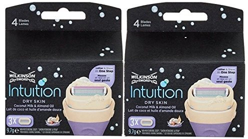 Wilkinson Sword Intuition Klingen für trockene Haut, 6 Stück, 2 x 3 Stück