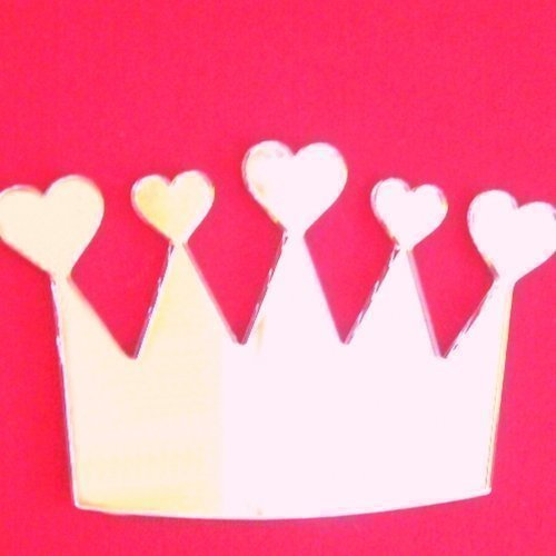 Prinzessin Herz Krone Spiegel - 35cm X 21cm