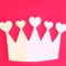 Prinzessin Herz Krone Spiegel - 35cm X 21cm