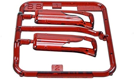 Tamiya 319005968 - BB-Teile Gläser Rücklicht MAN TGX 56325, Modellbauzubehör, rot