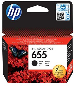 HP 655 schwarz Original Tintenpatrone