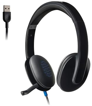 H540 Corded Headset, USB, Black, Sold as 1 Each