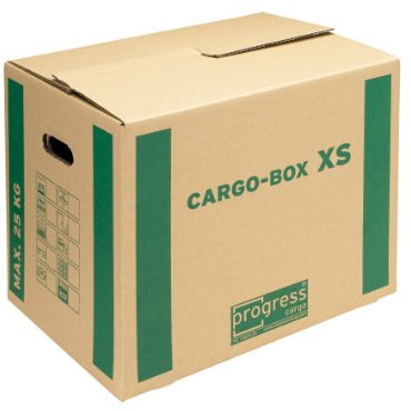 progressCARGO Transport-Umzugskarton, Eco, PC CB01.01, 1-wellig, 455 x 345 x 380 mm, 10-er Pack, braun