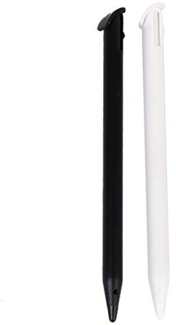 Gazechimp 2x Stylet Stylo d'écran Tactile pour New Nintendo 3DS LL/XL noir + blanc