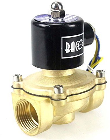 BACOENG AC 220V 1 Elettrico elettrovalvola Ottone Solenoid Valve per Acqua Aria Olio NC
