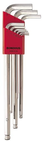 Bondhus. Juego de 9 llaves en L puntabola XL BriteGuard (1.5-10 mm.)