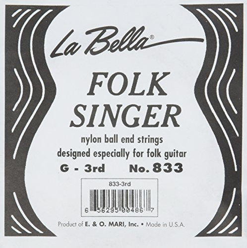 LaBella 833 Stainless Steel Acoustic Guitar Strings, Medium