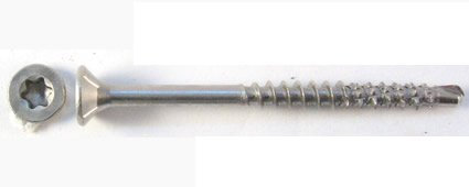 200 Spanplattenschrauben Fräsr. Bohrspitze TX Edelstahl A2 5x40