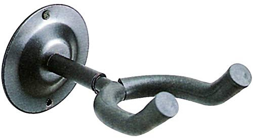 Quiklok Kleine Wandhalterung für Gitarren, drehbare Gabelhalterung, schwarz