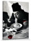 1art1 Kochkunst Poster Spaghetti, Rotwein, Don Camillo Bilder Leinwand-Bild Auf Keilrahmen | XXL-Wandbild Poster Kunstdruck Als Leinwandbild 80x60 cm