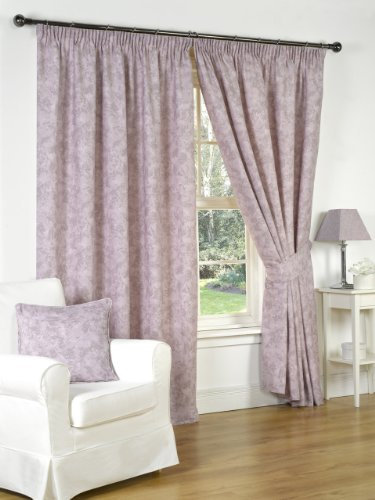 Hamilton McBride Genesis fully lined curtain pair, Heather, 66x90in(167x228cm)