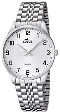 Lotus Reloj Hombre 15883/1 Acero Clasico Caja de Acero Inoxidable 316l Plateado Correa de Acero Inoxidable 316l Plateado