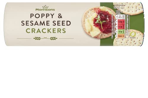 Morrisons Poppy and Sesame Seed Crackers, 150g