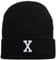 MasterDis Letter Cuff Knit Beanie, Schwarz, One Size