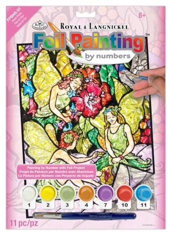 Royal & Langnickel Foil Paint by Number Flower Fairies Designed Painting Set