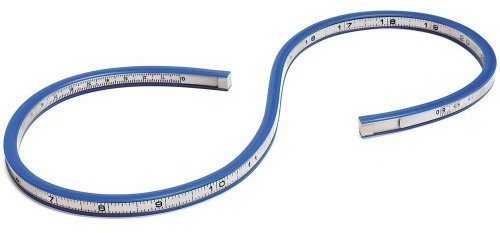 HAND ® Präzise & Einfach zu Flexible Kurve 16-Inch/40cm, Flex Design Lineal Measure-Flexibel Kurve Ruler markieren