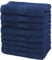 NatureMark 8er Pack Handtücher, 100% Baumwolle, 50 x 100 cm, Handtuch Set Navyblau