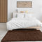 VIMODA Prime Shaggy Hochflor Langflor Teppich Einfarbig Modern Braun, Maße:200x280 cm