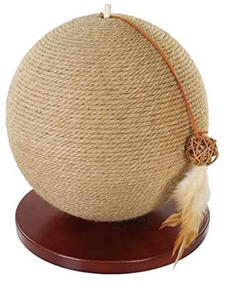 Rosewood Parsley Natural Jute Cat Scratcher, 30 x 30 x 33 cm