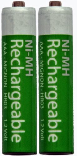 Cordless Telephone Rechargeable Batteries - 2 x AAA NiMh (Nickel Metal Hydride) - Fits: Amplicom, Audioline, Binatone, BT (inc Diverse, Studio, Graphite, etc), Doro, Geemarc, iDect, MagicBox, Panasonic, Philips, Sagem, SagemCom, Siemens, Gigaset + most others (Battery mAh Designed for Cordless Phones, although will also fit other devices)