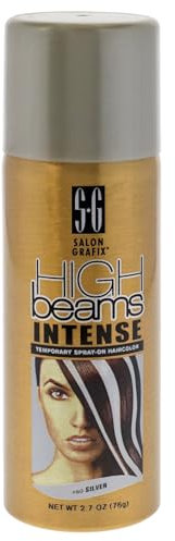 High Beams Intense Temporary Spray - Silver by Salon Grafix for Unisex - 2.7 oz Hair Color