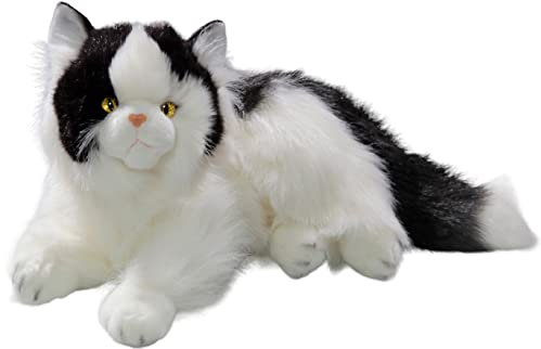 Carl Dick Peluche Chat, Persan Noir-Blanc, 30cm 3200