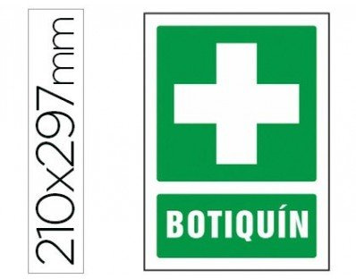 Pictograma syssa señal de botiquin en pvc 210x297 mm