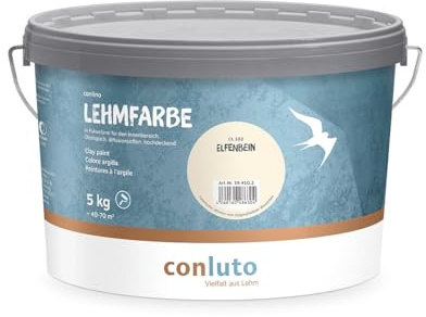 Ökologische, wohngesunde Lehmfarbe (Elfenbein)