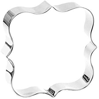 Wjsyshop rectangle plaque carré Emporte-pièce en forme ovale pour fêtes de Noël Fête d'anniversaire de mariage de vacances Carré