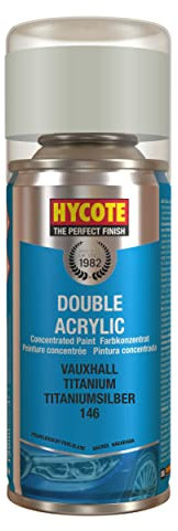 Hycote Double Acrylic Aerosol Car Spray Paint, Vauxhall - Titanium, 150 ml