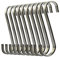 ilauke S Shaped Hooks, Stainless Steel S Hanging Hooks, Kitchen Hook Heavy-Duty Hangers for Bedroom and Office (10 Pack)