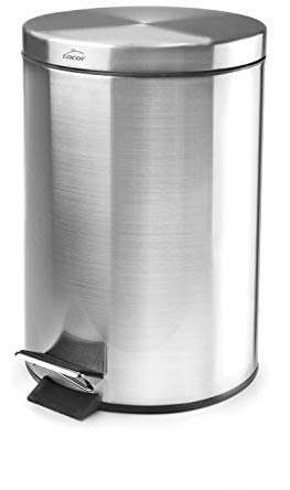 LACOR - 63319 - Papelera INOX con Pedal y Cubo 20 litros