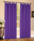 Mikrofaser Vorhang blickdichte Matte unifarbene Gardine, Lila Schlaufen, 245x140 Schal. Material aus Microsatin-Gewebe., 204000