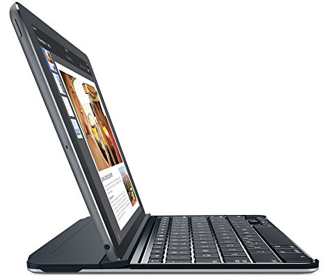 Logitech 920-006530 ultradünne Magnetic Clip-On Tastatur für Apple iPad schwarz