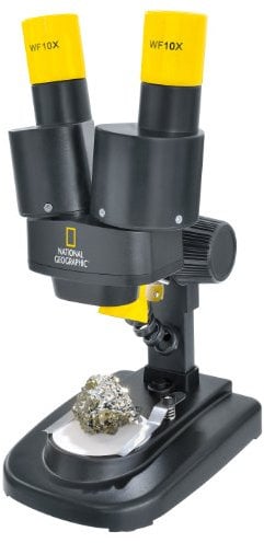Bresser National Geographic 9119000 Microscopio Estéreo 20x, Negro