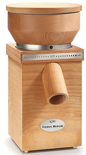 KoMo Fidibus 21 Getreidemühle (250 Watt, Holz) - Heute Mehl für den Kuchen, morgen für Pizza oder Sauerteig zum Brot backen, mit separat erhältlichen Mahlwerk zauberst du im Nu eine Gewürzmühle