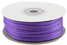 Creativery 91m Rolle Satinband 3mm (115 dunkel Flieder) // Schleifenband einseitiges Hochzeit Taufe Deko Band Dekoband Geschenkband