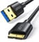 UGREEN Hard Drive Cable, USB 3.0 Type A to Micro USB B Cable, External Hard Drive Lead Compatible with Western, Seagate Expansion, Toshiba Canvio, Galaxy S5 Note 3, Camera(1M)
