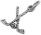 TheCharmworks Sterlingsilber Golf Kugel & Schläger Charm Anhänger