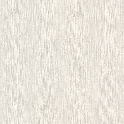 Rasch Vliestapete - uni creme - 10 Meter - 1 Rolle