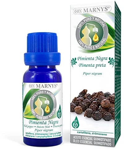MARNYS Aceite Esencial Pimienta Negra 100% Puro Quimiotipado 15ml
